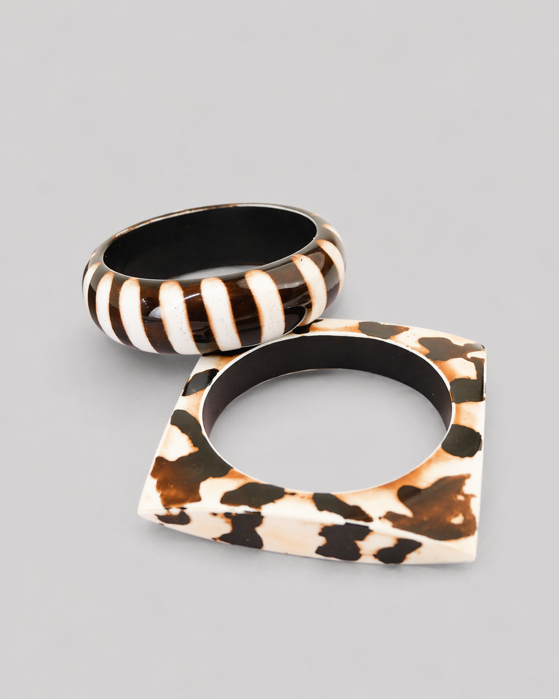 The Animal Print Bangle Set