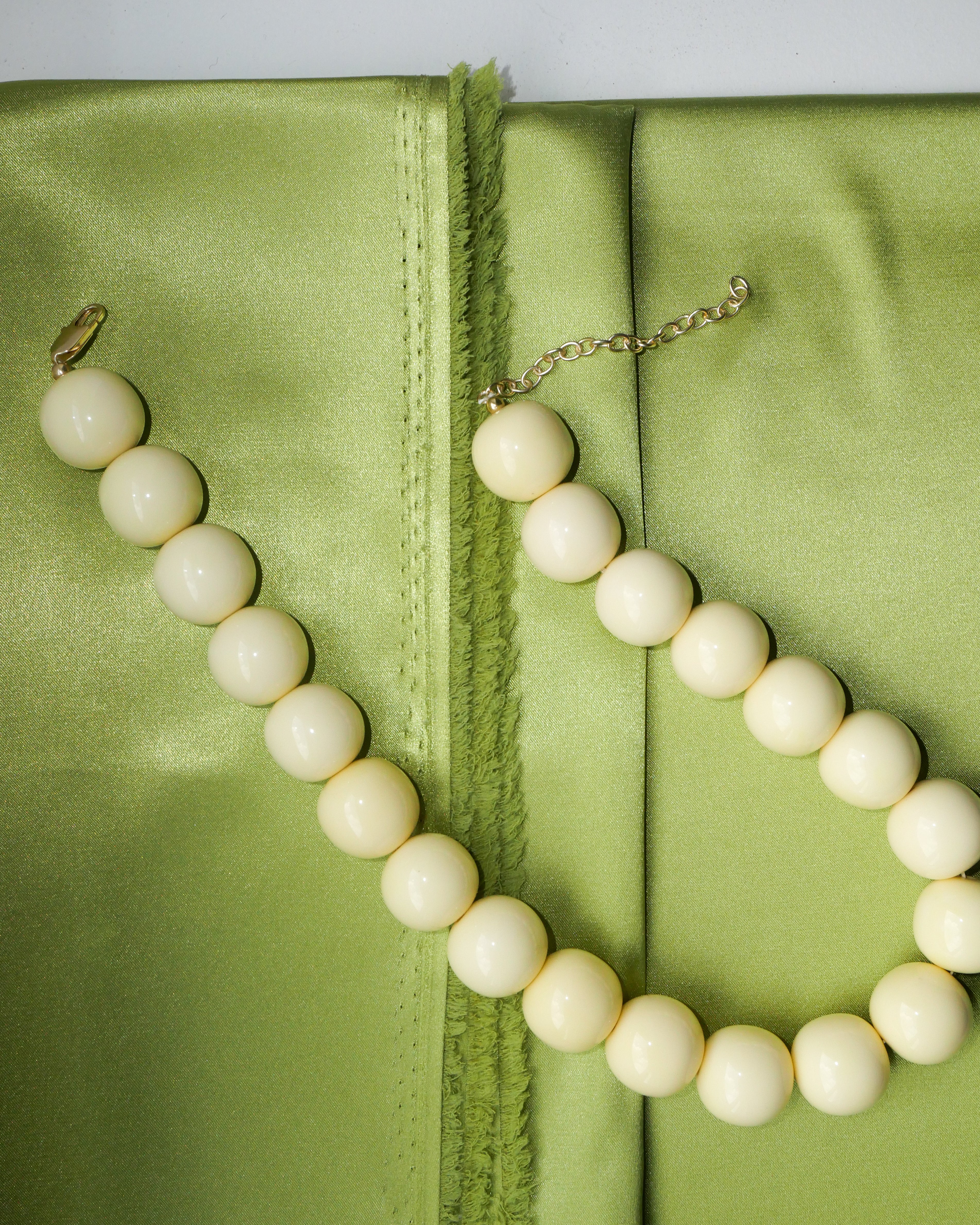 The Butter Yellow Bead necklace